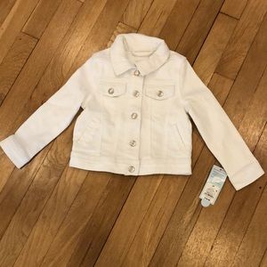 Cat & Jack White Denim Jacket 3T